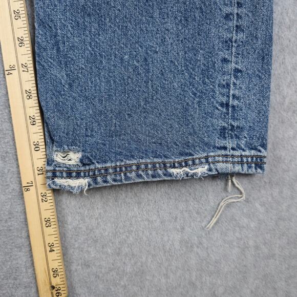 We the Free Jeans Womens Size 32 CRVY Destructed Straight Leg Free People - Picture 16 of 16